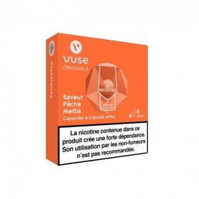 Capsule ePen 3 Saveur Pêche Melba en sels de nicotine Vuse