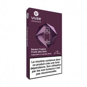 Capsule e-liquide ePod Vpro Sels de Nicotine - Saveur Fusion Fruits des Bois  Vype - Vuse