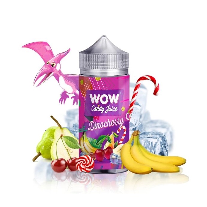 E liquide Dinocherry 00mg 100ml Candy Juice Dino - WOW  | Eleciga CONTENANCE  100ml