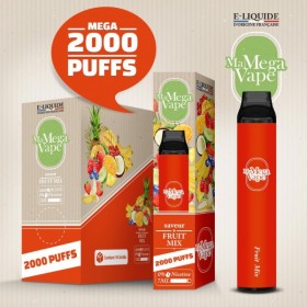 Fruit Mix 2000 Méga Puffs -...
