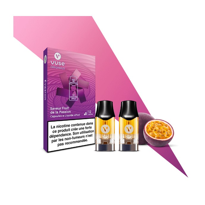 Fruit de la Passion Capsule Pré-remplie Pod Reload  Vuse | Eleciga NICOTINE ( SELS ) 12mg