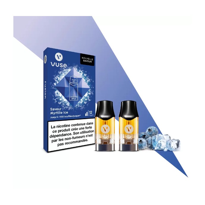 Myrtille Ice Capsule Pré-remplie Pod Reload - Vuse | Eleciga NICOTINE ( SELS ) Vuse 12mg