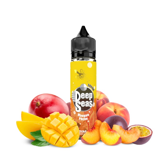 E liquide Squida mangue pêche 00mg 50ml Deep Seas - E-tasty | Eleciga