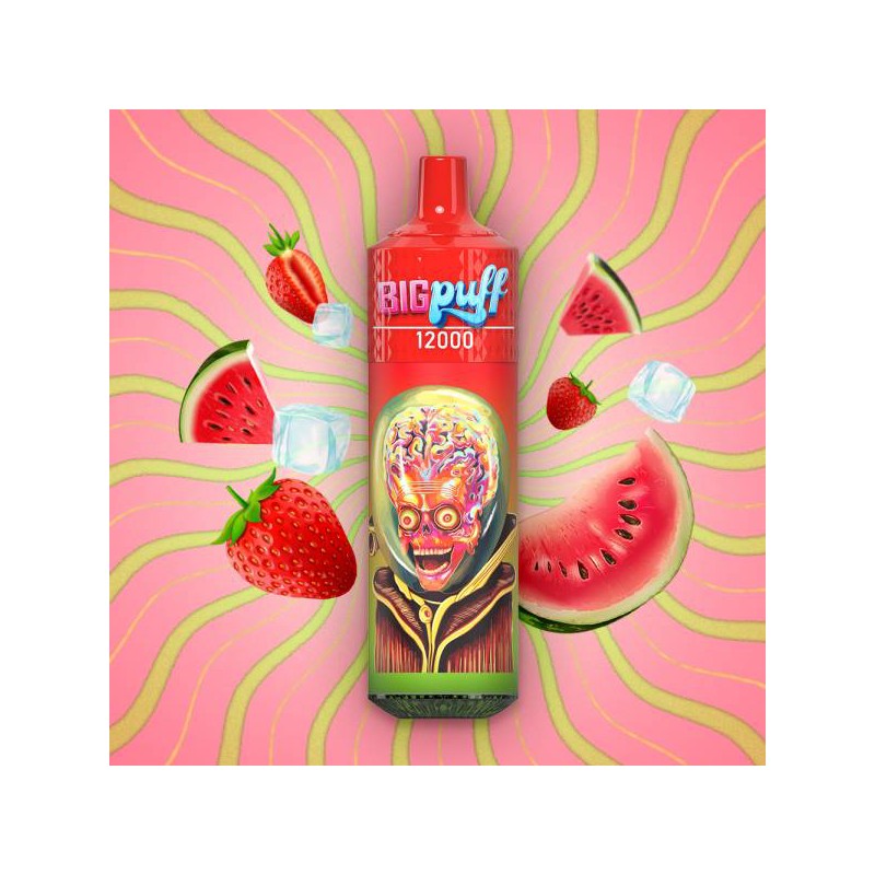 Strawberry Watermelon 12 000 bouffées Tornado - Big puff | Eleciga