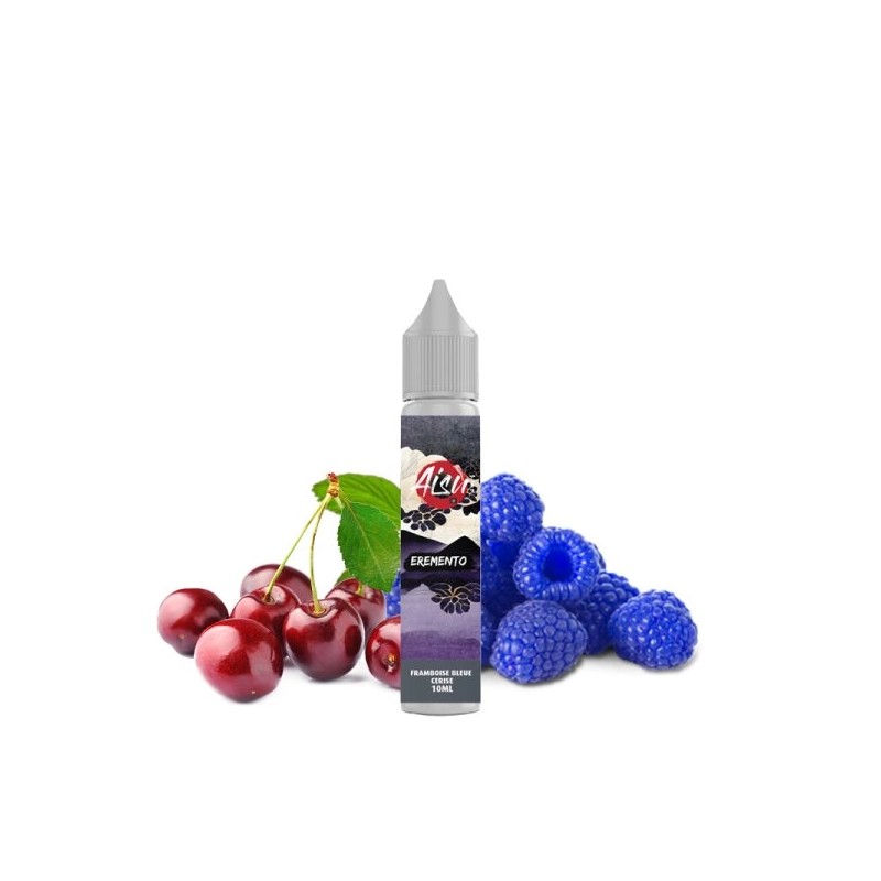 E-liquide Framboise Bleue Cerise 10ml Sel de Nicotine Aisu Eremento | Eleciga