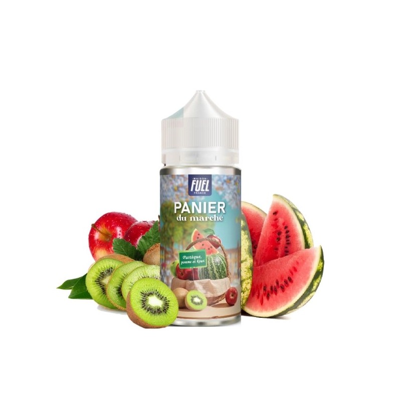 E liquide Pastèque Pomme et Kiwi 100ml Panier du marché La Maison Fuel | Eleciga