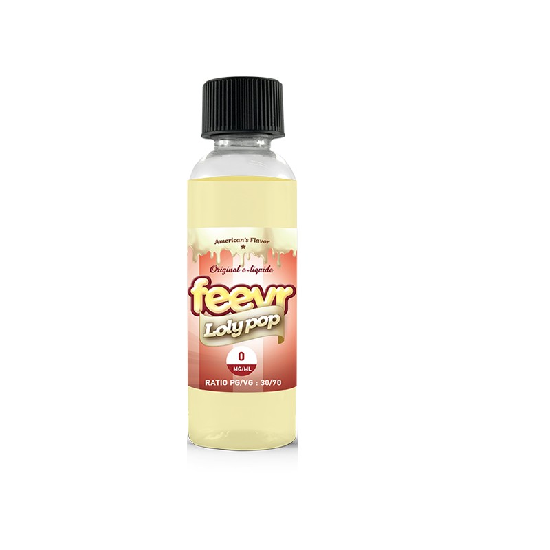 E-liquide Loly Pop 50ml | Feevr | Savourea | Eleciga | eliquide français bon prix arôme popcorn caramel beurre salé