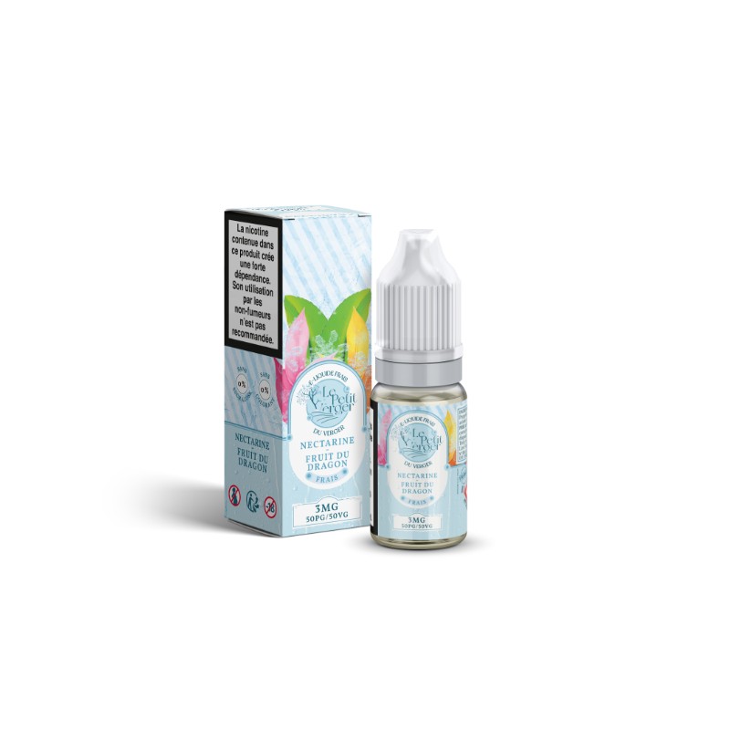 E-liquide Nectarine Fruit du Dragon Frais 10ml de Le Petit Verger, une fusion exquise de saveurs fruitées et rafraîchissantes |