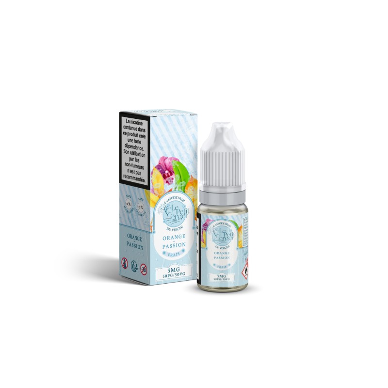 E-liquide Orange Passion Frais 10ml de Le Petit Verger, une explosion de saveurs fruitées et rafraîchissantes | Eleciga