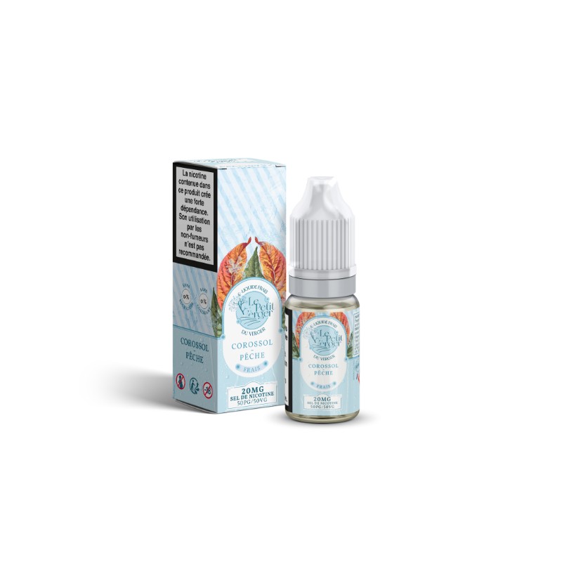 E-liquide Corossol Pêche Frais 10ml Aux Sels de nicotine Le Petit Verger | Eleciga