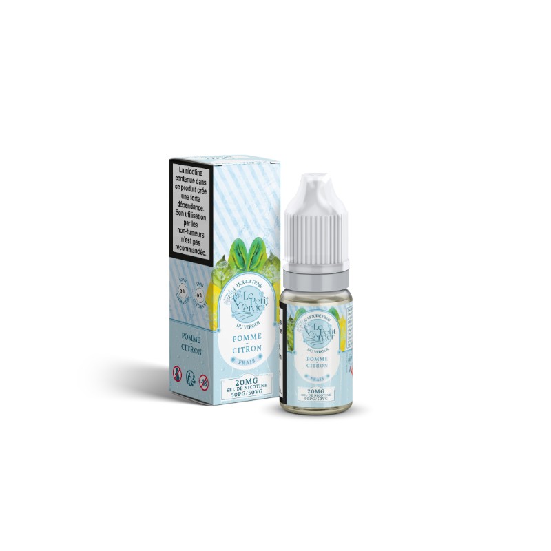 E-liquide Pomme Citron Frais 10ml Aux Sels de nicotine Le Petit Verger | Eleciga