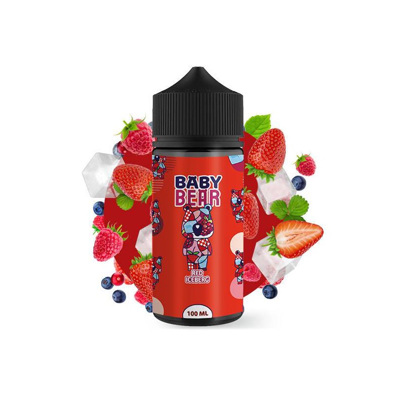 E-Liquide Red Iceberg 100ml - Baby Bear | Fruités et Givrés à Souhait | Eleciga