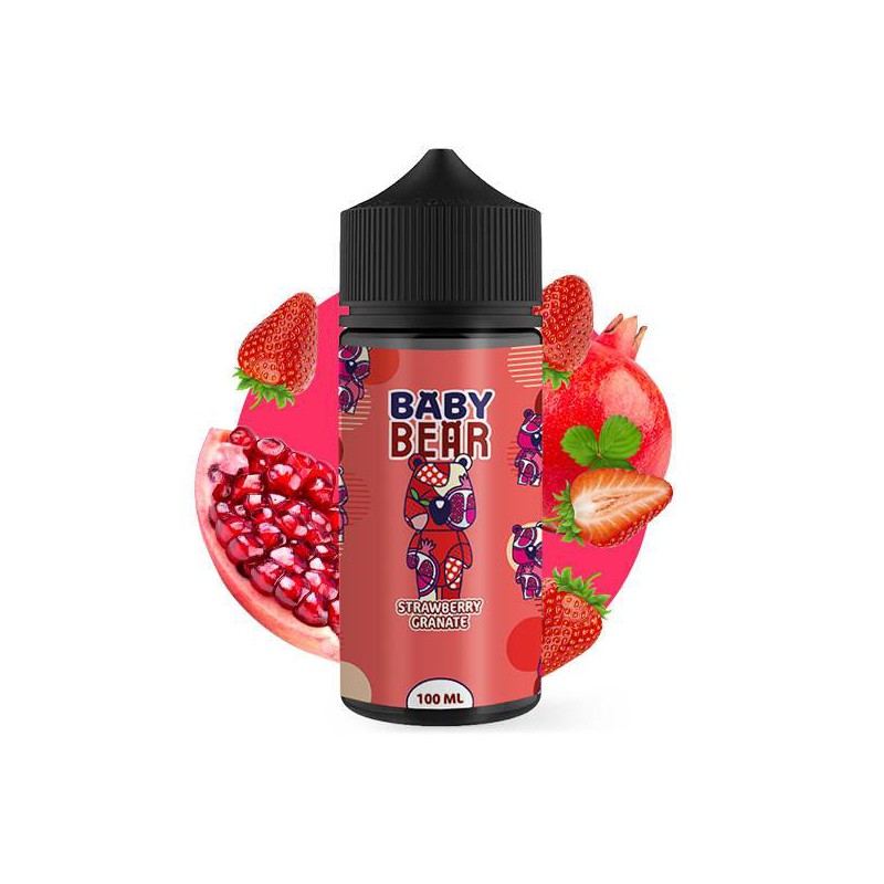 E liquide Strawberry Granate 00mg 100ml Baby Bear | Eleciga