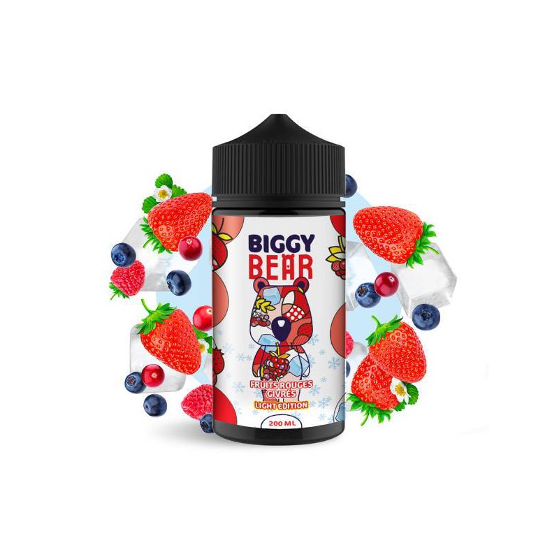 E-liquide Fruits Rouges Givrés Light Edition 00mg 200ml - Biggy Bear | Eleciga