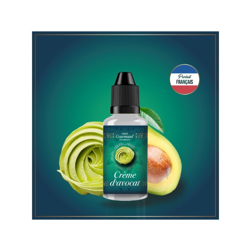 Crème d'Avocat 30 ml de la gamme Cœur Gourmand, un arôme concentré, Arôme DIY | Eleciga CONTENANCE  30ml