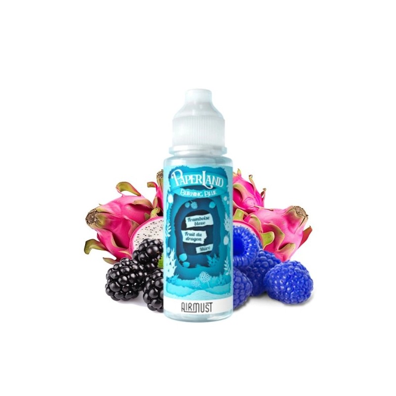 E liquide Burning Blue 00mg 100ml PaperLand by Airmust | Eleciga