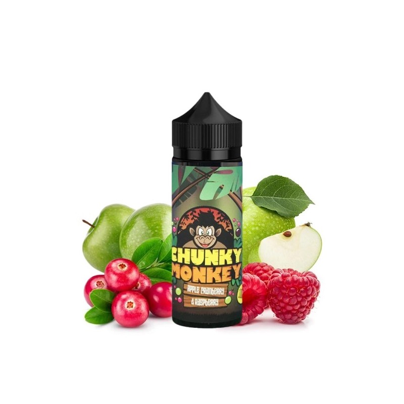 E liquide Apple Cranberry & Raspberry 00mg 100ml Chunky Monkey | Eleciga