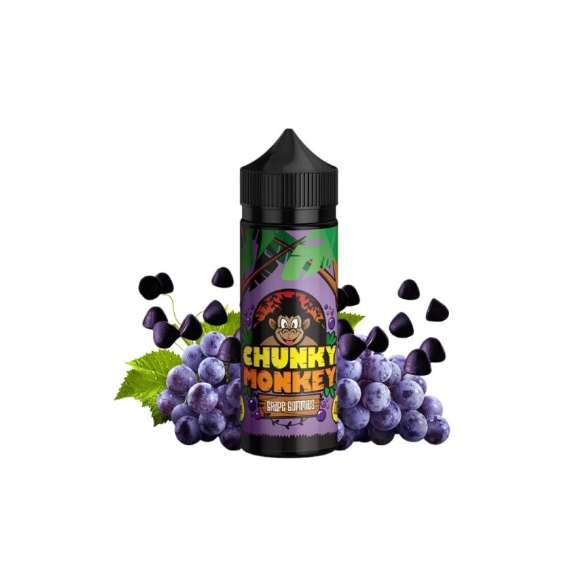 E liquide Grape Gummies 00mg 100ml Chunky Monkey - Kingston | Eleciga