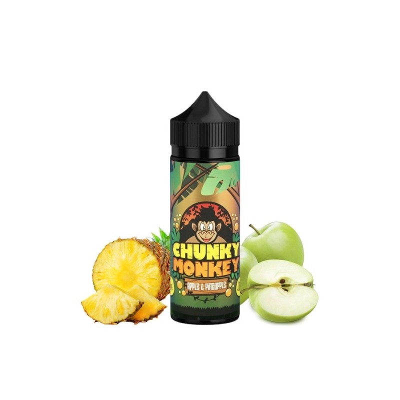 E liquide Apple & Pineapple 00mg 100ml Chunky Monkey - Kingston | Eleciga