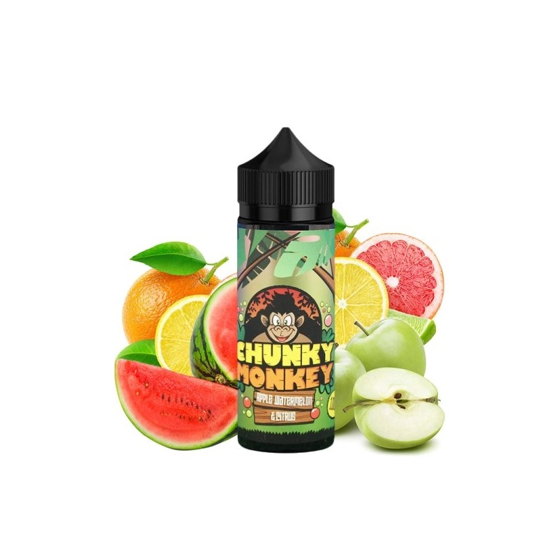 E liquide Apple Watermelon & Citrus 00mg 100ml Chunky Monkey - Kingston  | Eleciga