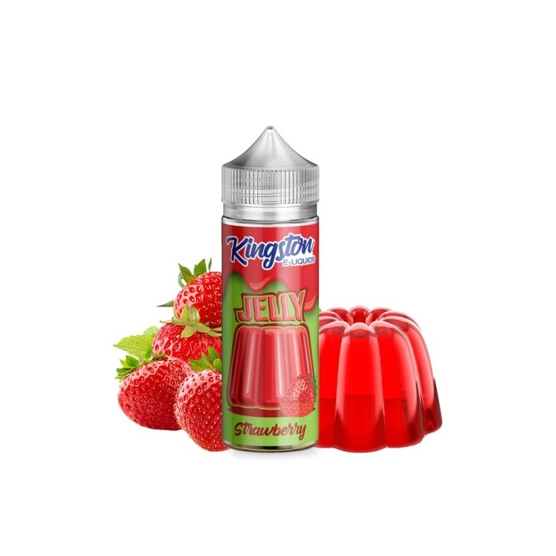 E liquide Strawberry 00mg 100ml Jelly - Kingston | Eleciga