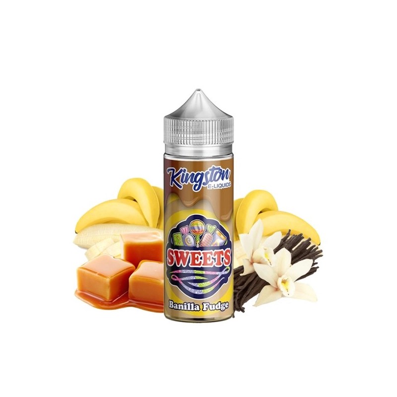 E liquide Banilla Fudge 00mg 100ml Sweets - Kingston | Eleciga