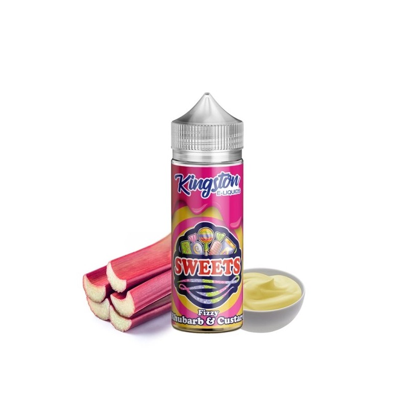 E liquide Fizzy Rhubarb & Custard 00mg 100ml Sweets - Kingston | Eleciga