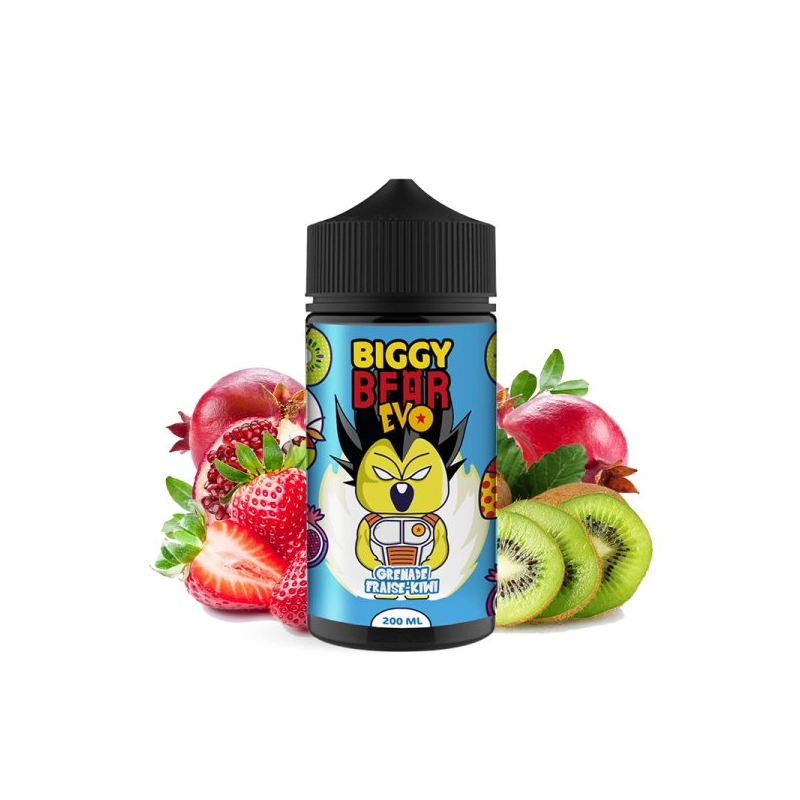 E-liquide Grenade Fraise-Kiwi 00mg 200ml - Biggy Bear | Eleciga CONTENANCE  200ml