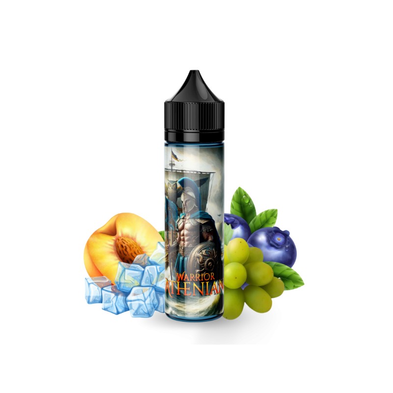 E-Liquide Athenian Warrior 50ml – Saveur Raisin, Pêche Mûre, Myrtilles et Frais | Eleciga