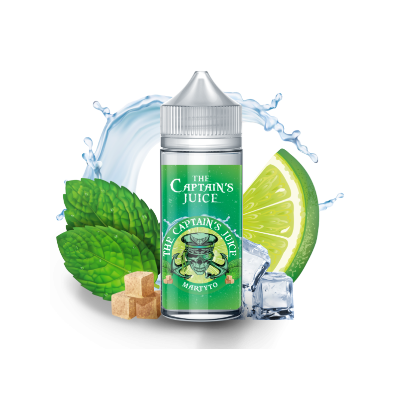 E-Liquide Martyto 00mg 100ml - The Captain's Juice | Saveur Mojito Authentique | Eleciga