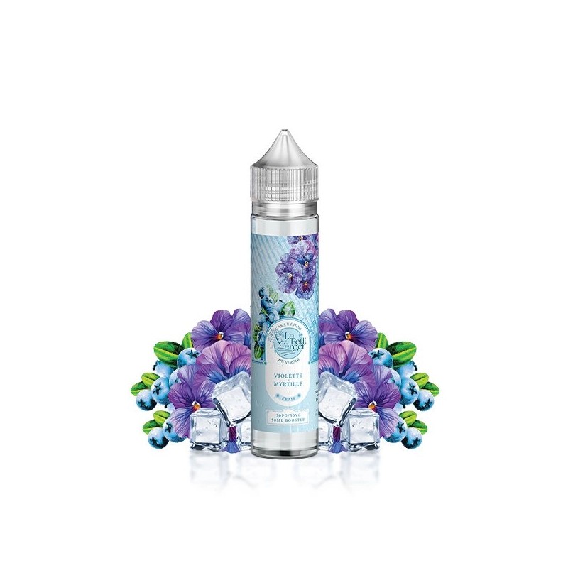 E-liquide Violette Myrtille Frais 00mg 50ml - Le Petit Verger - Frais Surdosé en Arômes | Eleciga