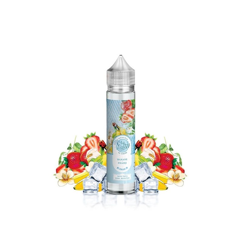 E-liquide Banane Fraise Frais 50ml - Le Petit Verger | Surdosé en Arômes | Eleciga