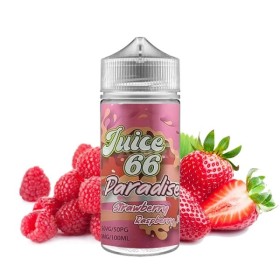 Strawberry Raspberry Peach 00mg 100ml Paradise by Juice 66