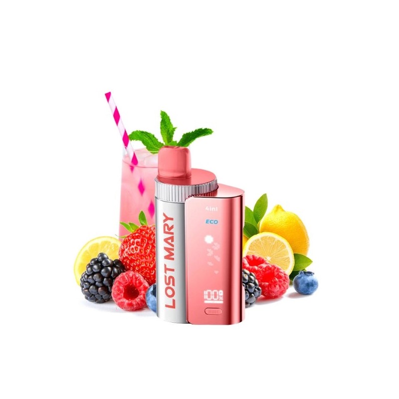 Puff Pink Lemonade 4 en 1 Lost Mary by Elfbar – 3200 à 2400 Bouffées | Eleciga NICOTINE ( SELS ) 20mg