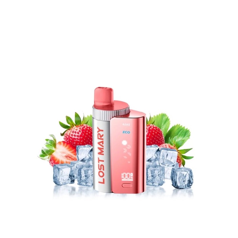 Puff Strawberry Ice 4 en 1 Lost Mary by Elfbar – 3200 à 2400 Bouffées | Eleciga NICOTINE ( SELS ) 20mg