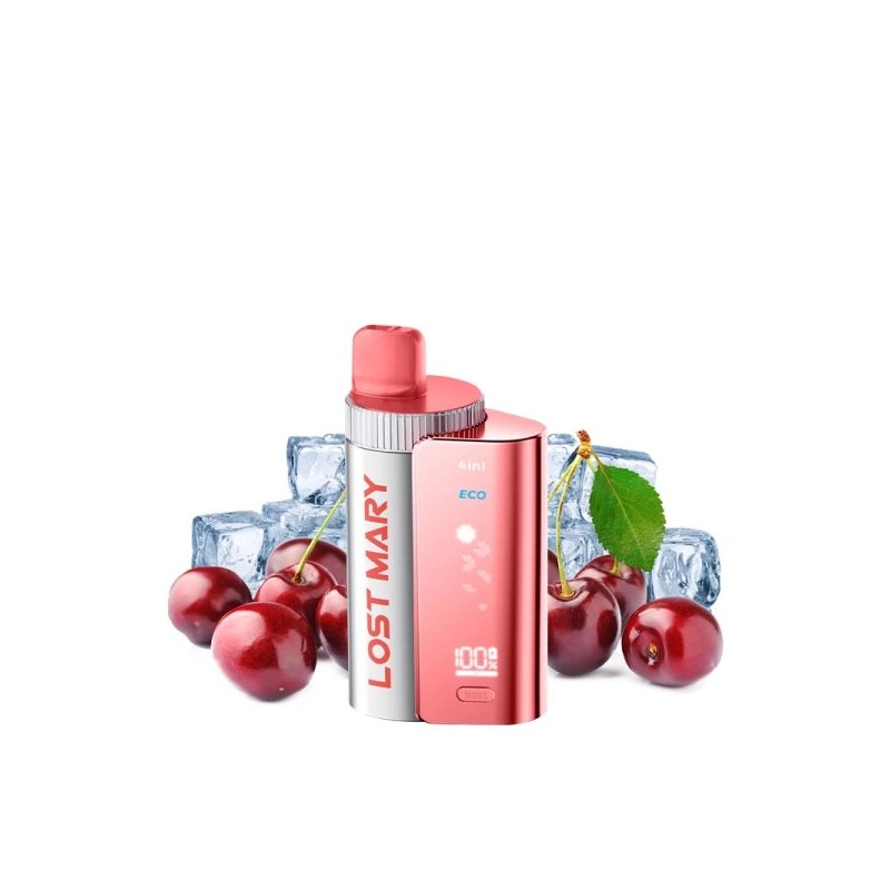 Puff Cherry Ice 4en1 - Lost Mary by Elfbar - 3200 à 2400 Bouffées | Eleciga NICOTINE ( SELS ) 20mg