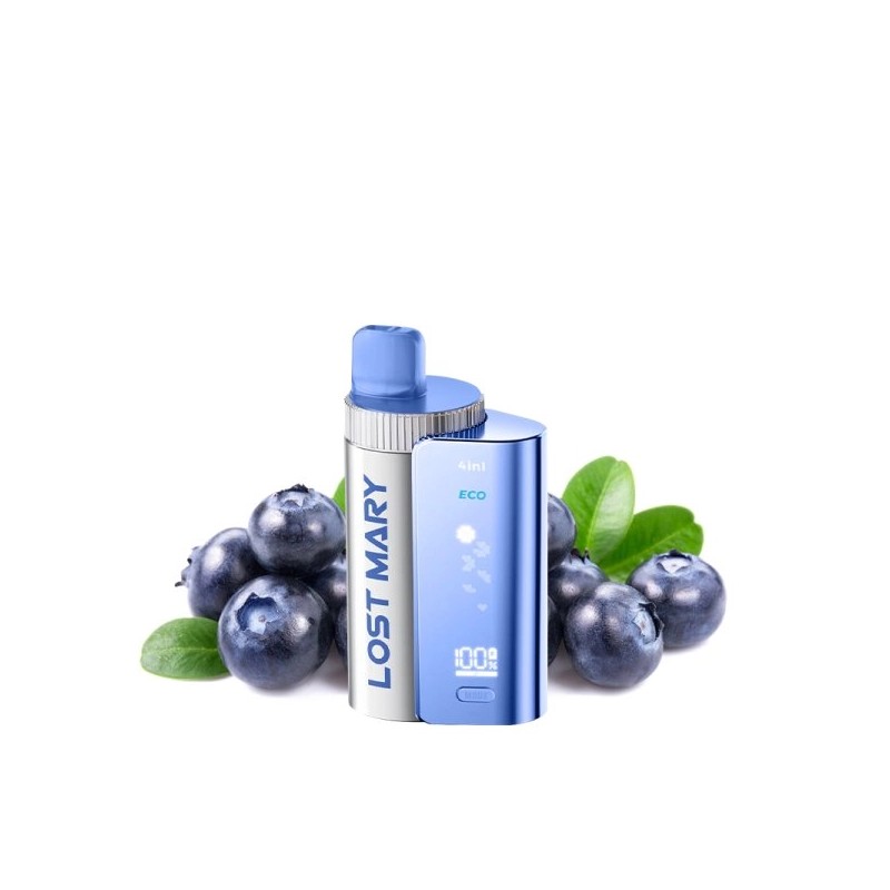 Puff Blueberry 4en1 - Lost Mary by Elfbar - 3200 à 2400 Bouffées | Eleciga NICOTINE ( SELS ) 20mg