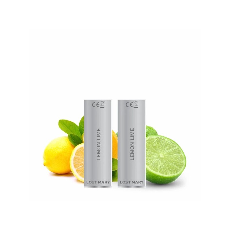 Cartouche Lemon Lime Pré-Remplie Pour Puff 4 in1 Lost Mary by Elfbar | Eleciga NICOTINE ( SELS ) 20mg