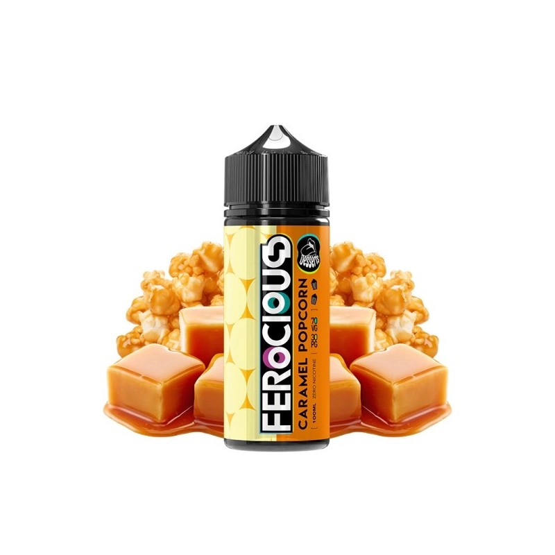 E liquide Caramel Popcorn 00mg 100ml Desserts by Ferocious Flavours | Eleciga CONTENANCE  100ml