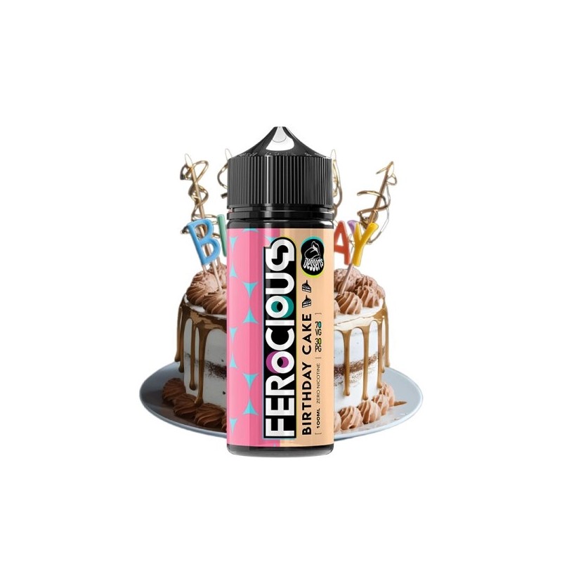 E liquide Birthday Cake 00mg 100ml Desserts by Ferocious Flavours | Eleciga CONTENANCE  100ml