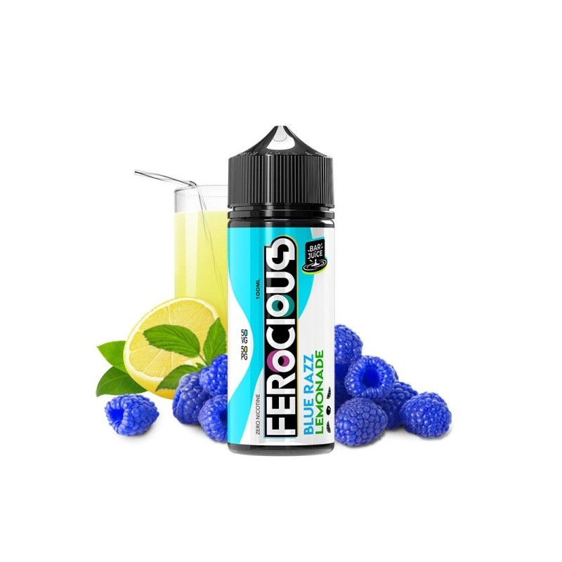 E liquide Blue Razz Lemonade 00mg 100ml Bar Juice by Ferocious Flavours | Eleciga