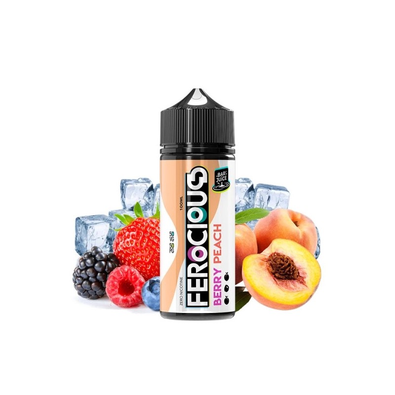 E liquide Berry Peach 00mg 100ml Bar Juice by Ferocious Flavours | Eleciga