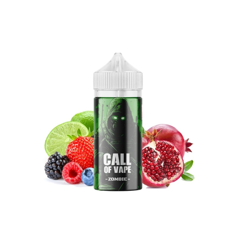 E-Liquide Zombie 100ml 00mg - Gamme Call Of Vape by Cloud Vapor | Fruits Rouges, Grenade et Citron Vert | Eleciga CONTENANCE  100ml