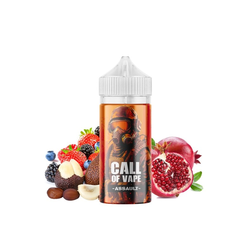 E liquide Assault 100ml 00mg - Call Of Vape by Cloud Vapor | Fruits Rouges, Grenade et Fruit du Serpent | Eleciga CONTENANCE  100ml