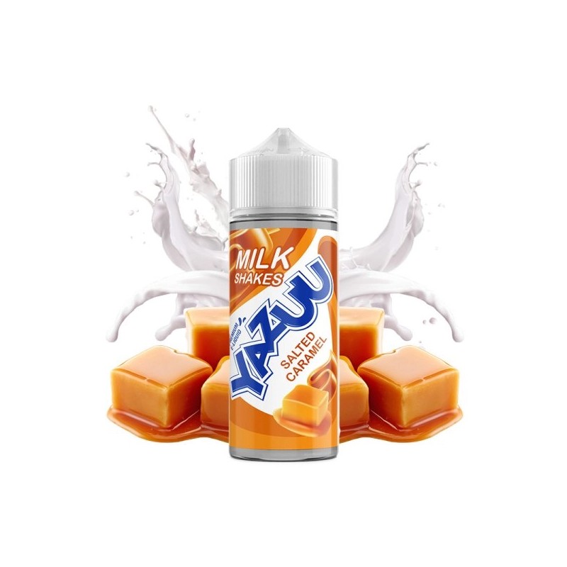 E-liquide Salted Caramel 100ml – VapeIQ Yazuu Milk-Shakes | Caramel Beurre Salé Gourmand | Fabriqué au Royaume-Uni | Eleciga CONTENANCE  100ml