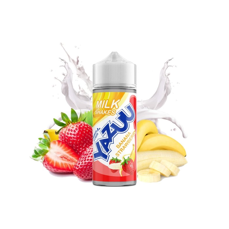 E-liquide Banana Strawberry 100ml - VapeIQ | Milk-Shake Gourmand | Fabrication UK | Eleciga CONTENANCE  100ml