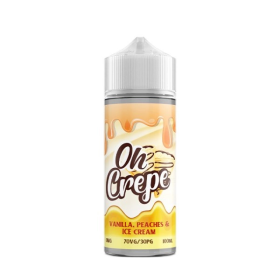 Vanilla Peaches & Ice Cream 00mg 100ml - Oh Crepe by VapeIQ