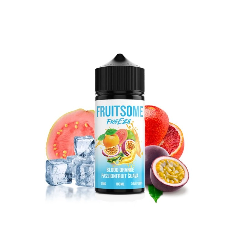 E-liquide Freeze Blood Orange Passion Fruit Guava 00mg 100ml - Fruitsome by VapeIQ | Eleciga CONTENANCE  100ml