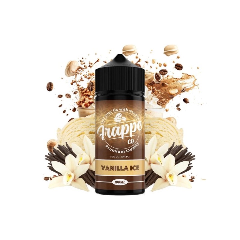 Vanilla Ice - E-Liquide Frappe Co de Fantasifabrication | VapeIQ UK | Saveur Vanille Crémeuse et Rafraîchissante | Eleciga CONTENANCE  100ml