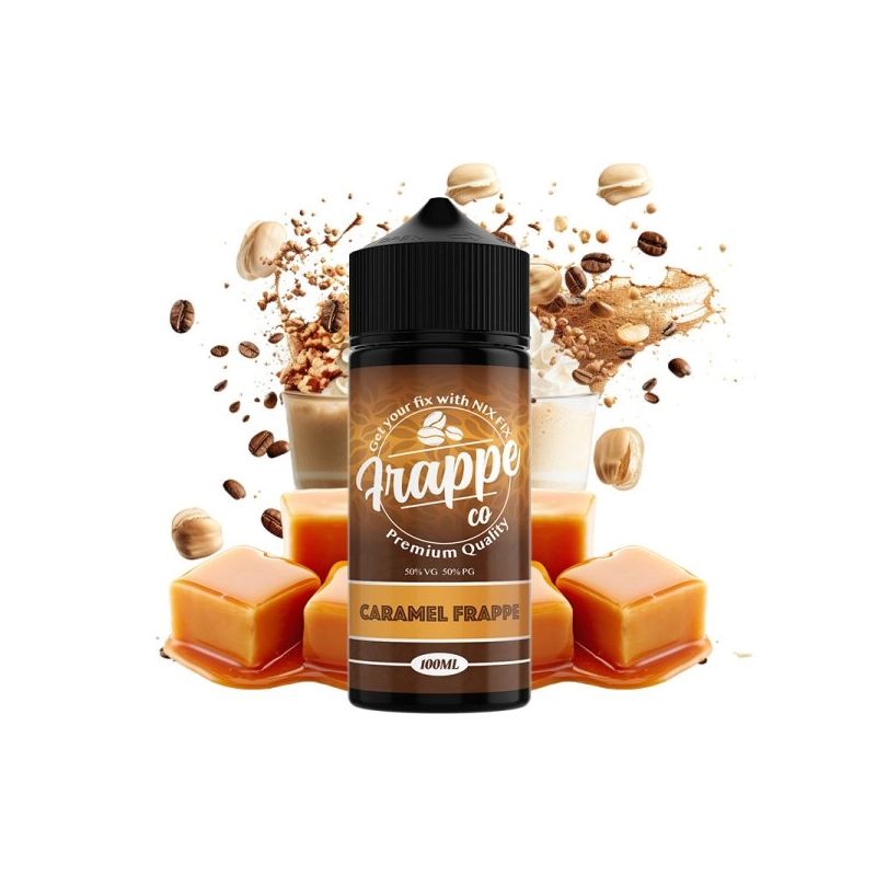 E-liquide Caramel Frappe 00mg 100ml - Frappe Co by VapeIQ  | Eleciga CONTENANCE  100ml